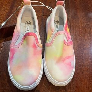 Girls Cat & Jack Tie-Dye Slip-On Shoes